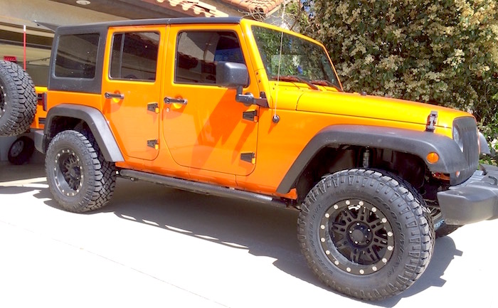 The Notarubicon Jeep in the driveway