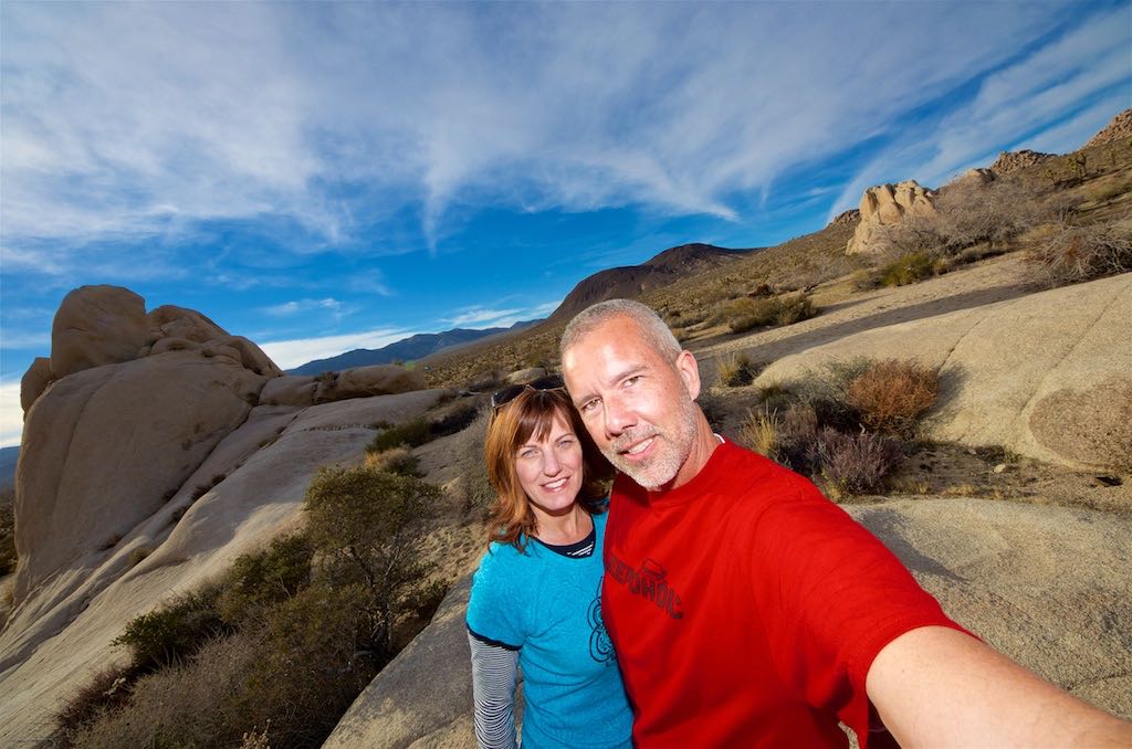 Randy and Christina in Joshua Tree