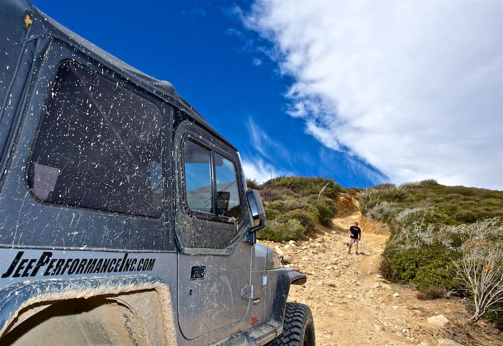 Jeep TJ on Cleghorn Off-road trail