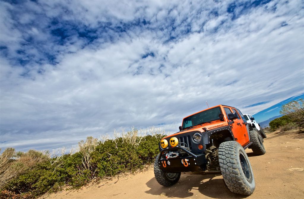 NotARubicon Jeep at Cleghorn off-road trail