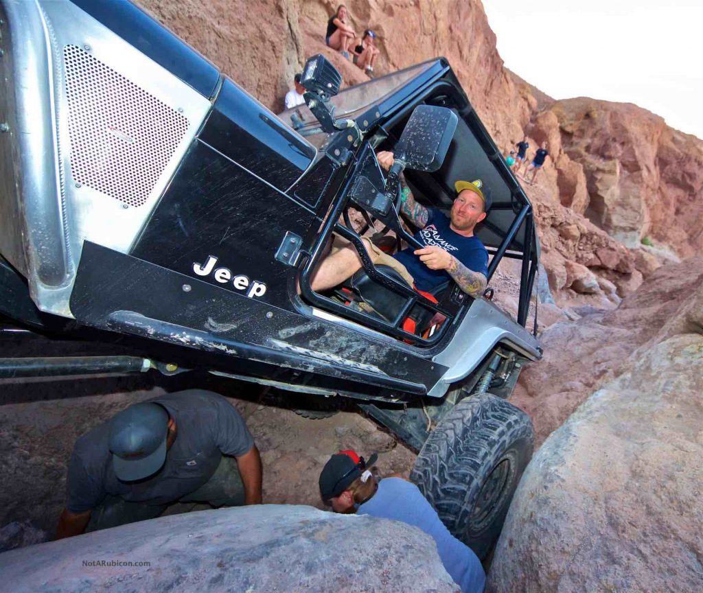 Jeremy Reese in his Jeep