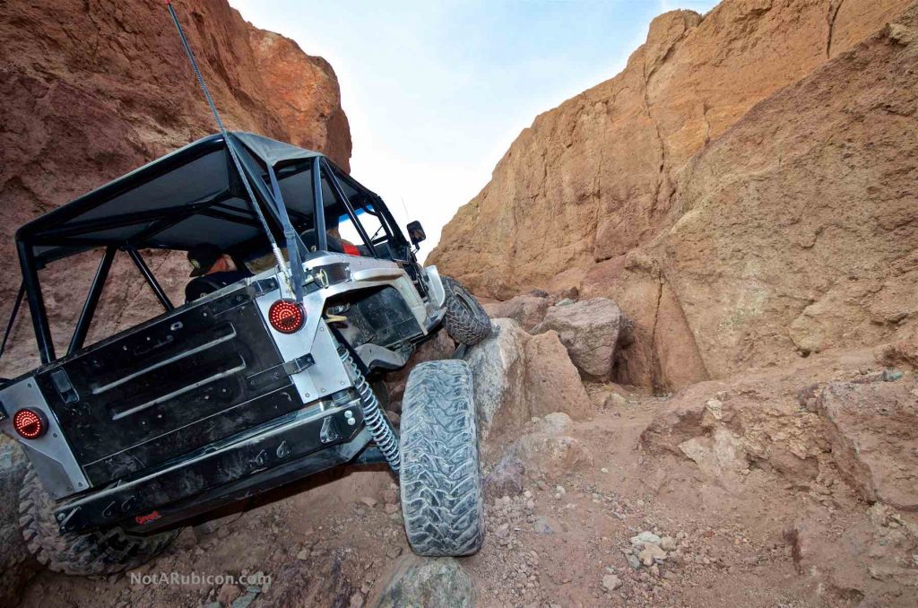 Jeeping going up The Gatekeeper