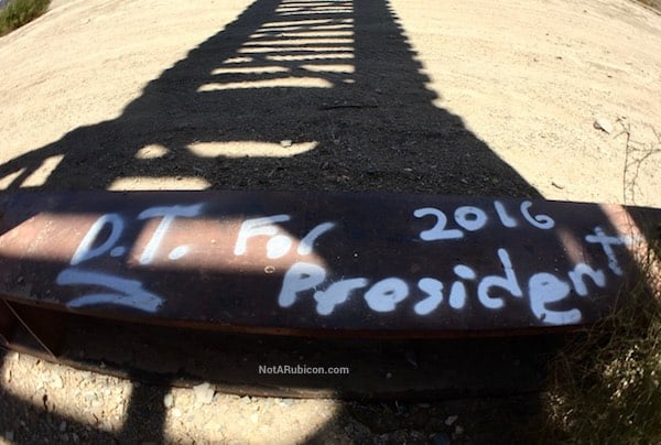 Graffiti of Donald Trump for President
