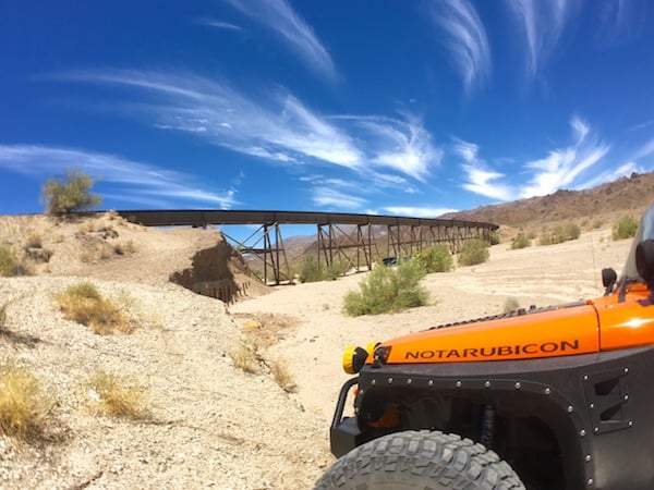 The NotARubicon Jeep at the Eagle Mountain Railroad