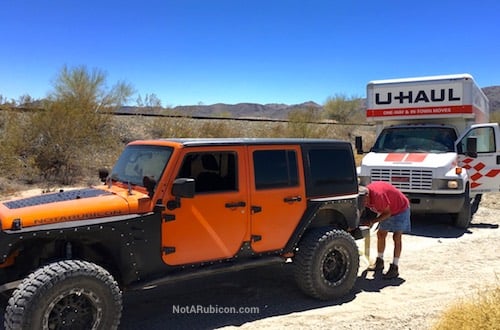 U-Haul Truck stuck in the desert