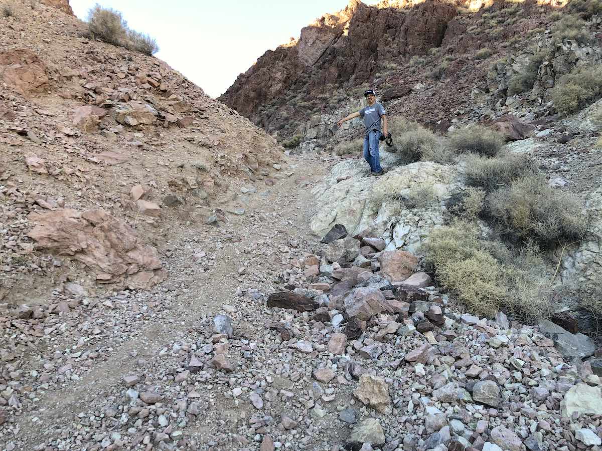 Steep obstacle on Notarubicon Trail