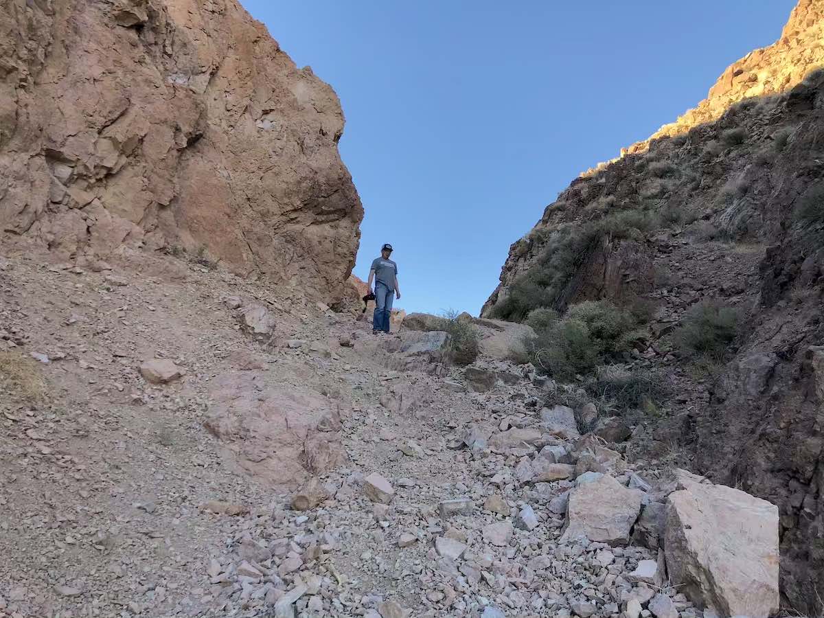 Loose and off-camber obstacle on NotaRubicon Trail