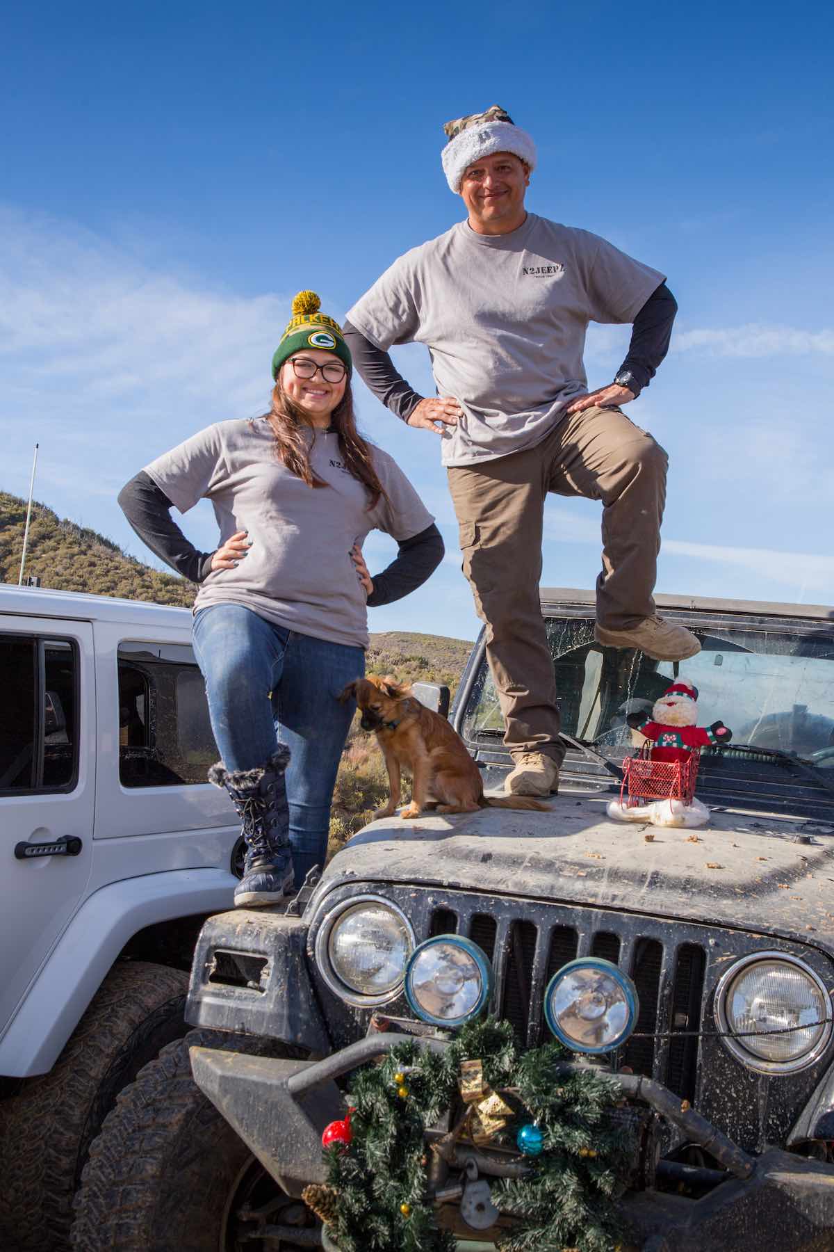 Diego of N2Jeepz standing on his Jeep