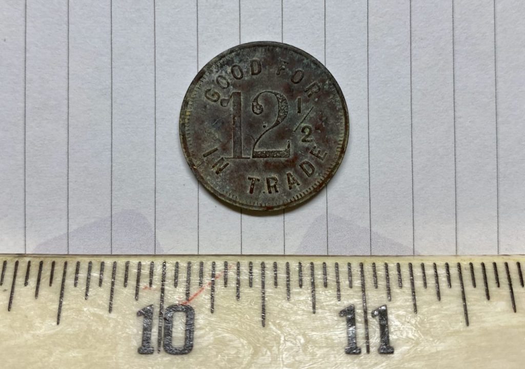 Old Dale Shamrock Saloon 12.5 cent token