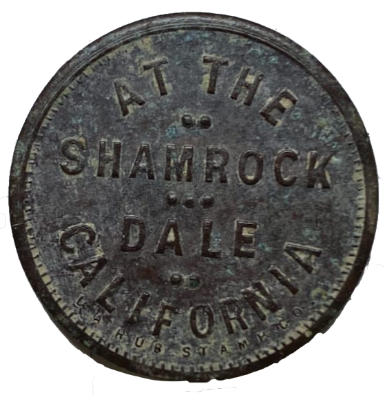 Shamrock Saloon Old Dale token