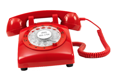 Old style red telephone