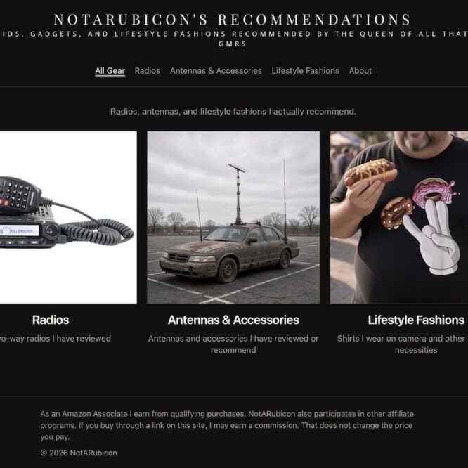 NotARubicon Gear Store page